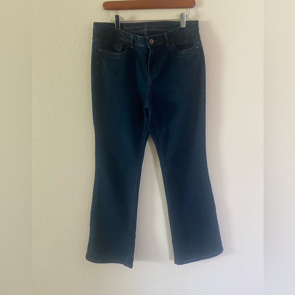 Simply Vera Wang Women’s Dark Blue Stretch Boot Cut Jeans Size 10